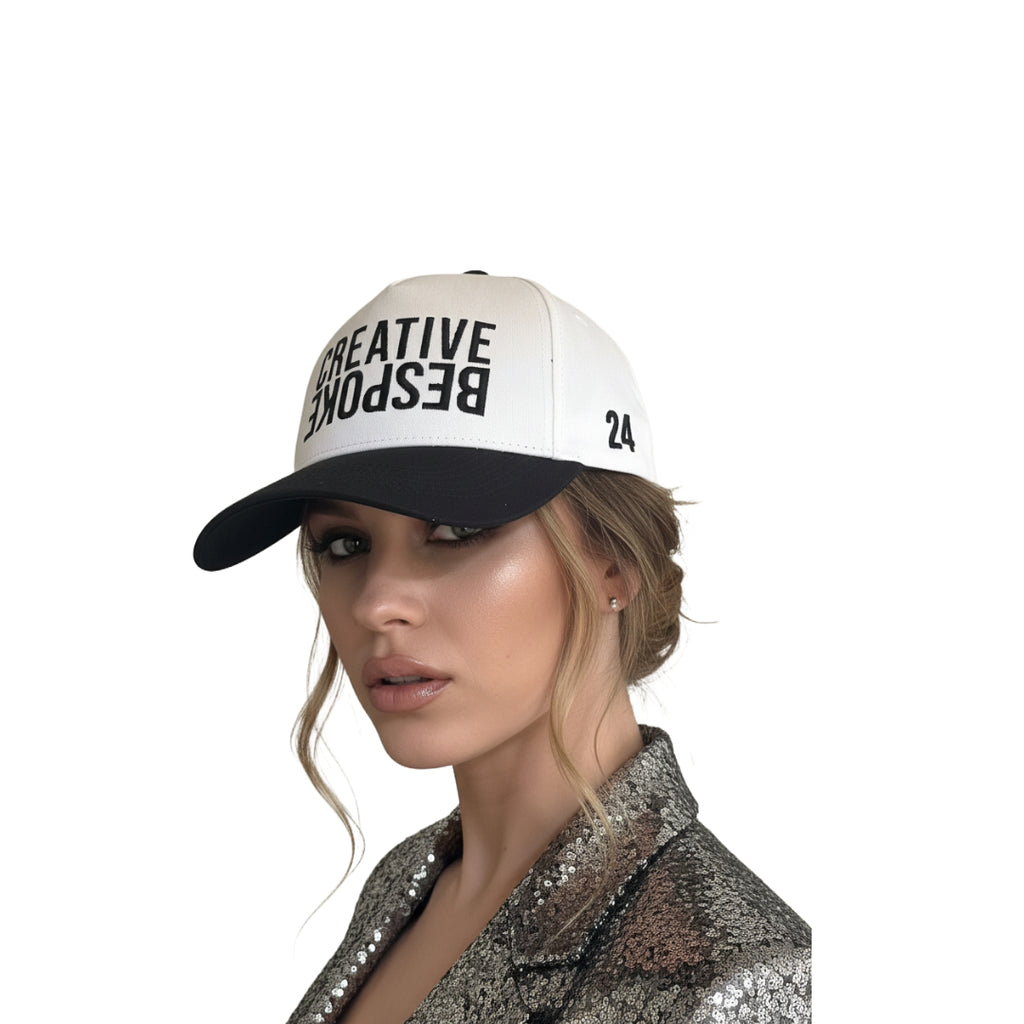 CREATIVE BESPOKE PINK – Adjustable Cap white