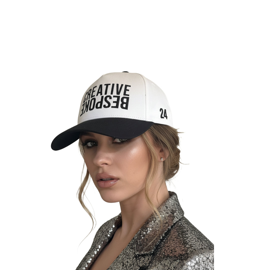 CREATIVE BESPOKE PINK – Adjustable Cap white